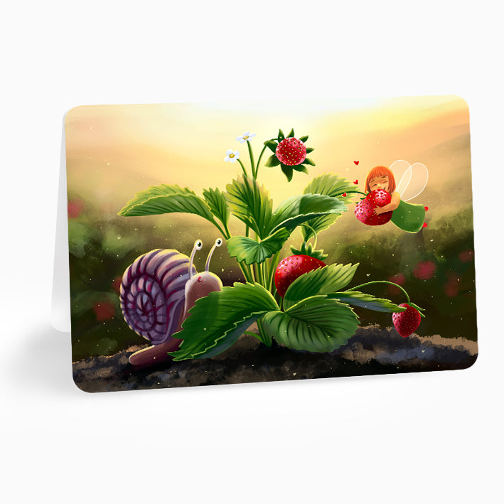 Felicitare 2025 - Sunrise strawberries