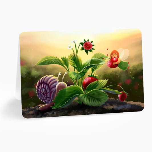 Felicitare 2025 - Sunrise strawberries