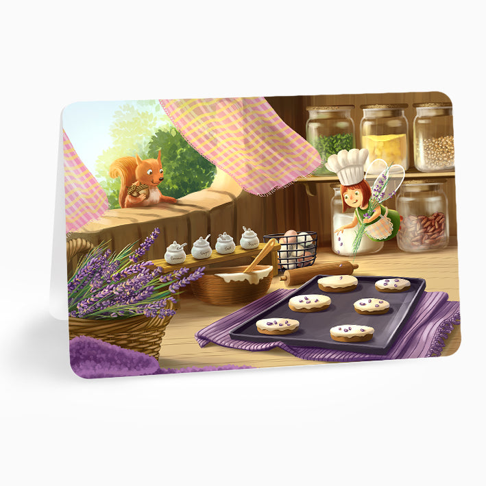 Felicitare 2025 - Lavender cookies