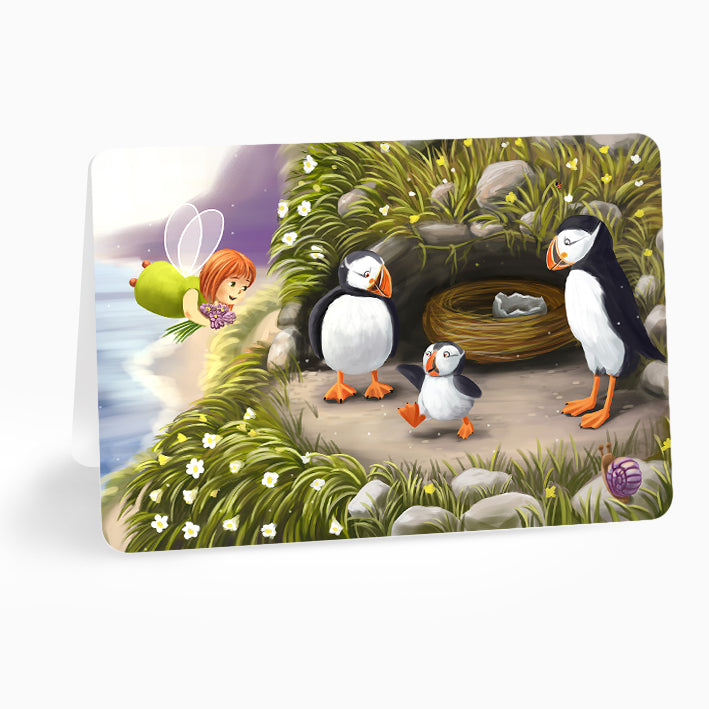 Felicitare 2025 - Puffins