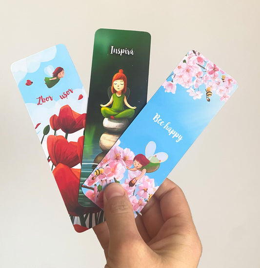 Set semne de carte relaxante „Lia și liniștea” - pachet economic
