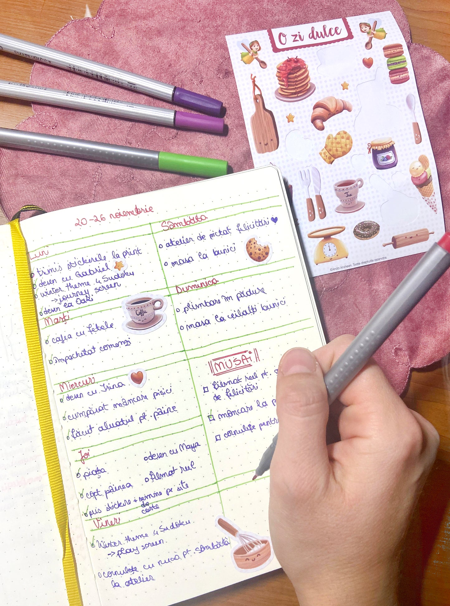 Sticker sheets - O zi dulce, 2 coli