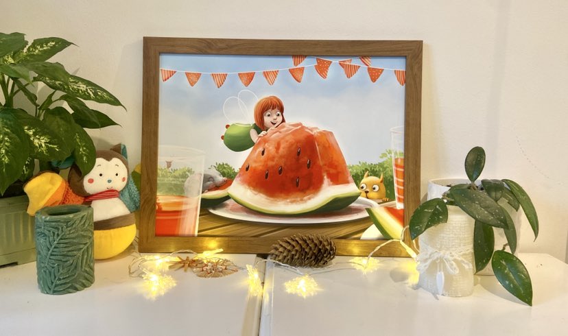 Print pe pânză înrămat- Melon