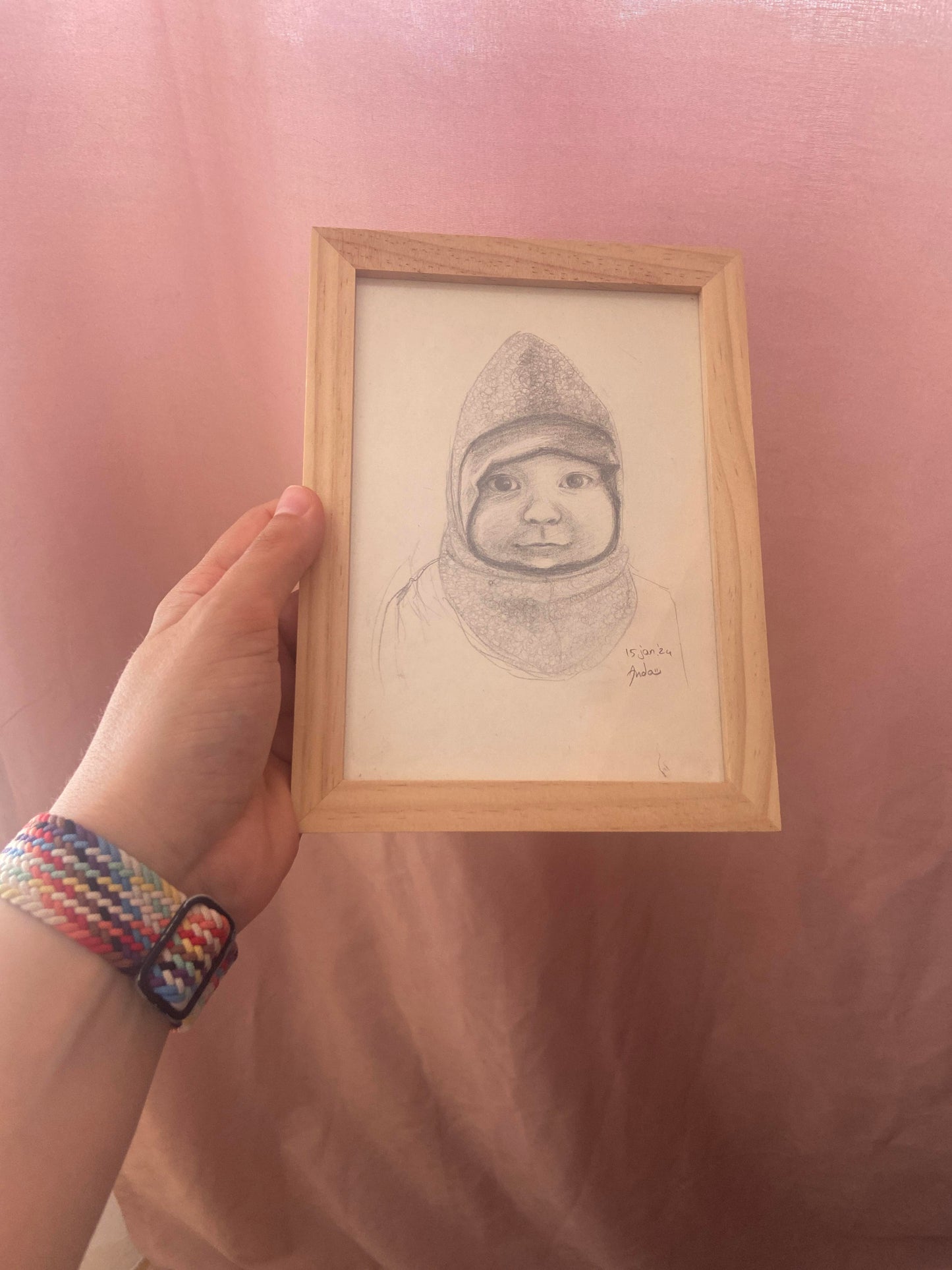 Portret desenat în creion, A5/A4/A3, 1-10 persoane