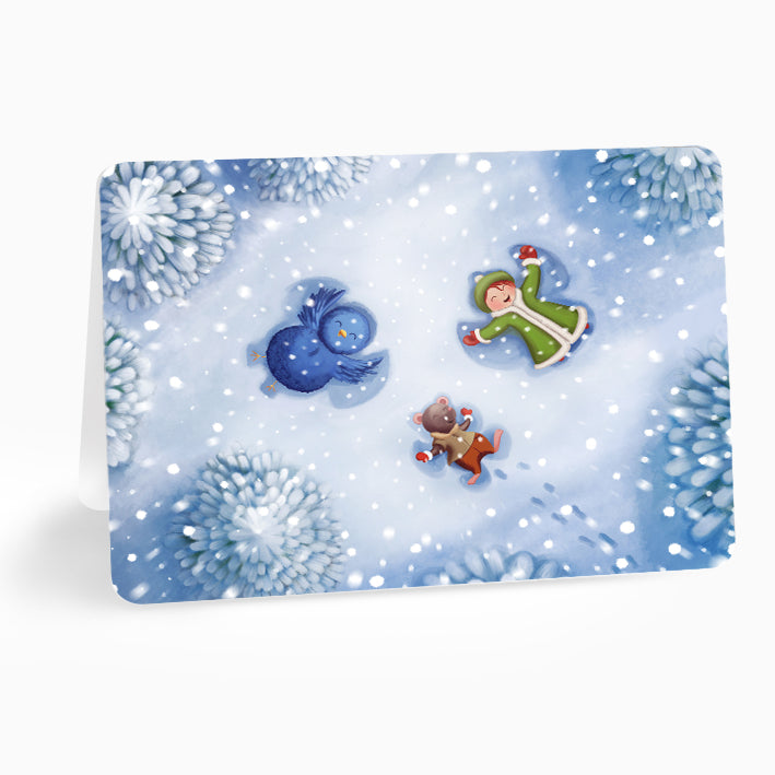 Felicitare - Snow angels