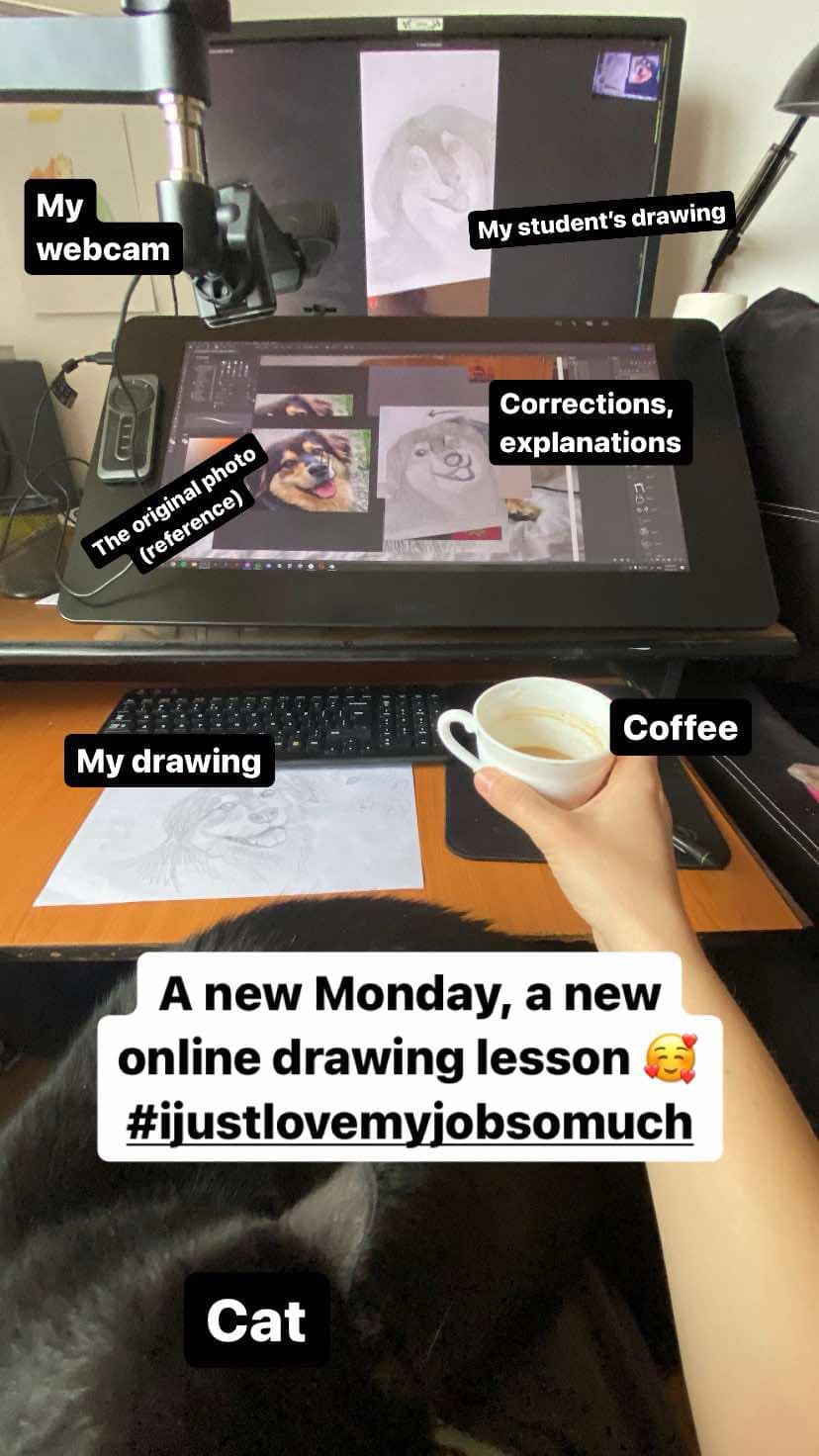 Atelier ONLINE de desen, pentru toate vârstele
