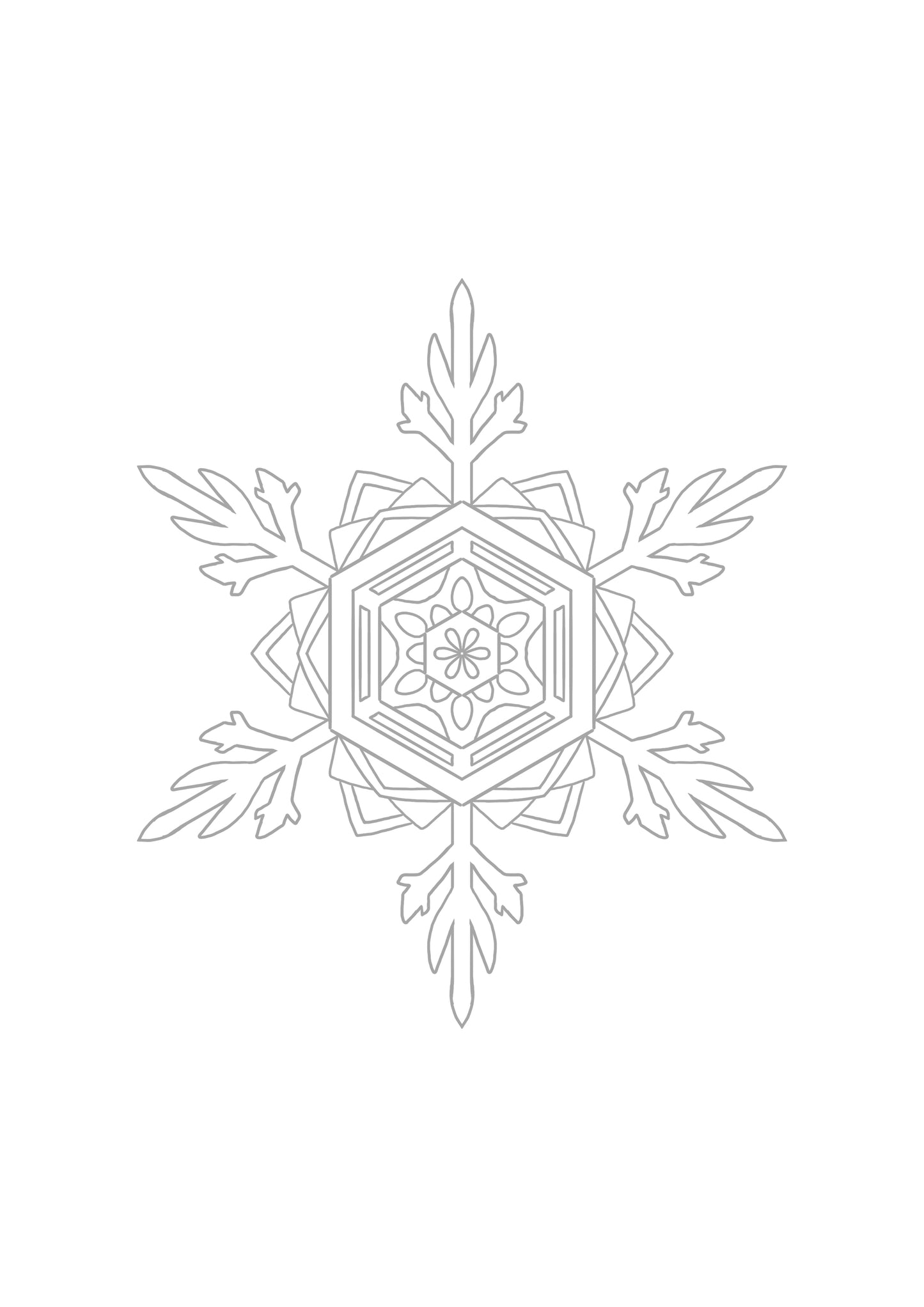 Mandale de Crăciun - planșe de colorat - fisier printabil