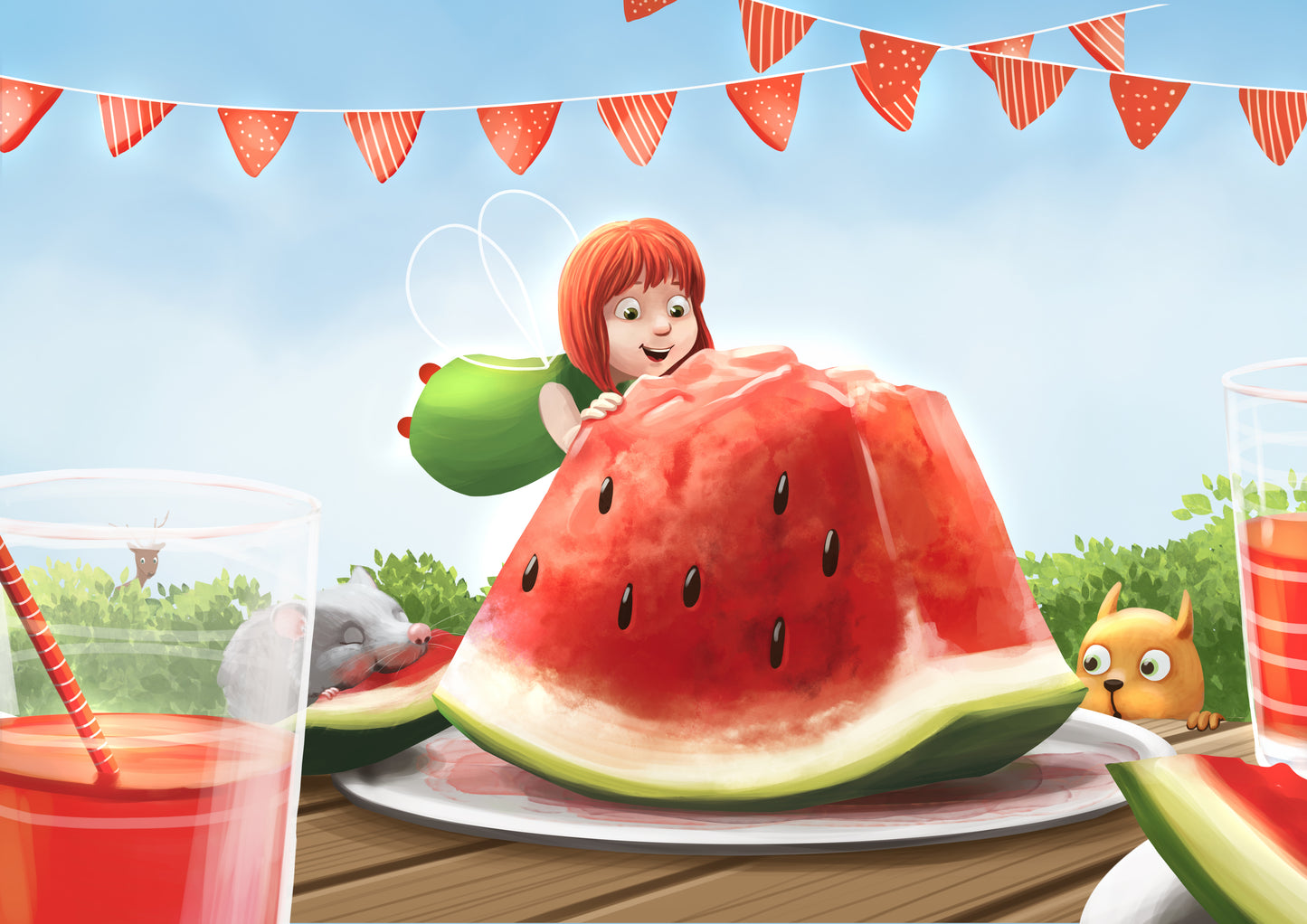 Print pe pânză înrămat- Melon