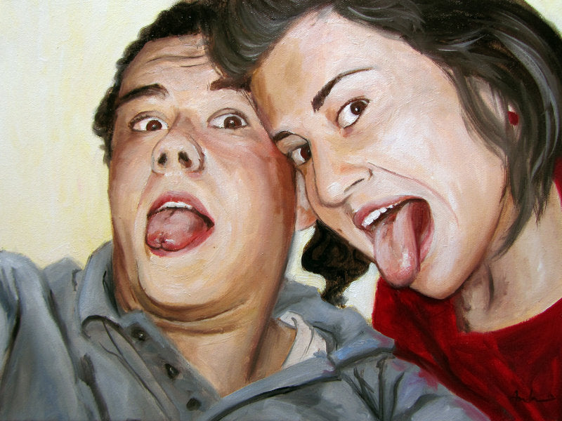 Portret pictat pe pânză, A3, 1-10 pers.