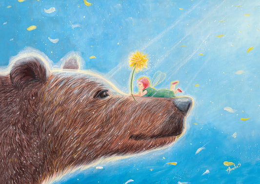 Ilustrație originală (pictată) - A morning snack