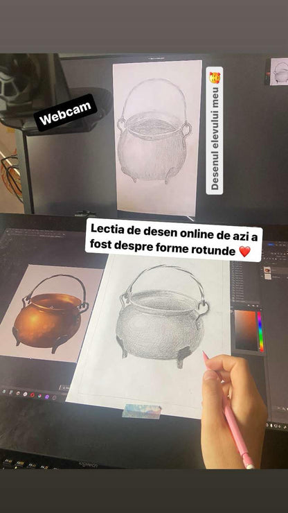 Atelier ONLINE de desen, pentru toate vârstele