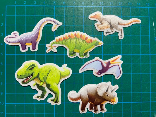 Colecție de stickere mici cu dinozauri - pachet economic