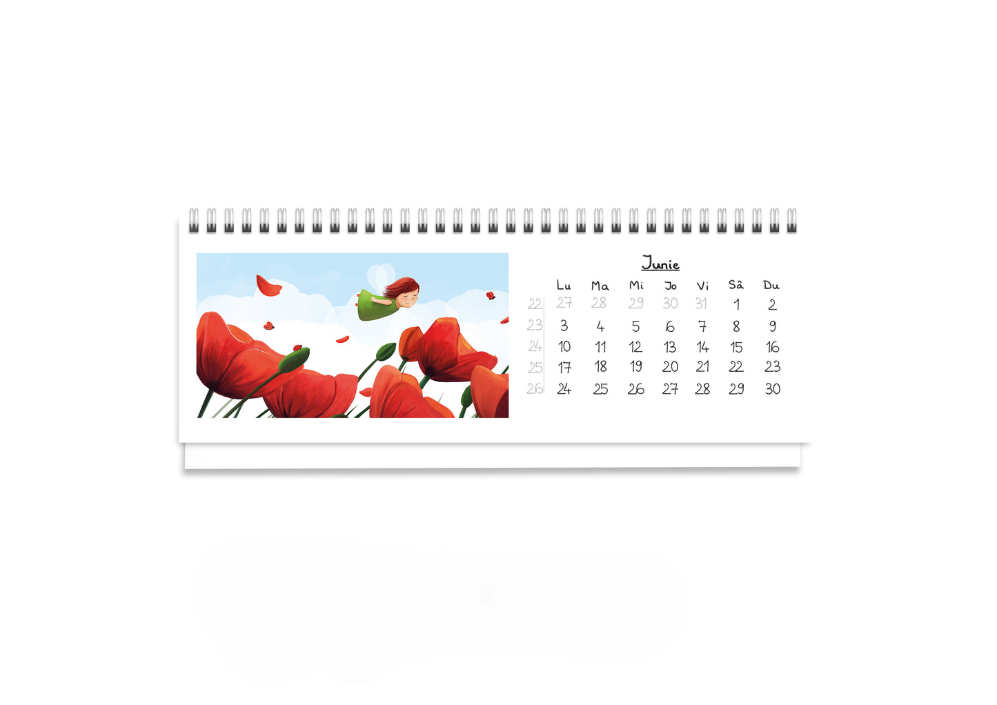 Calendar de birou Lia și florile, 2024