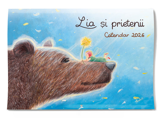 PRECOMANDĂ Calendar de perete Lia și prietenii, 2026